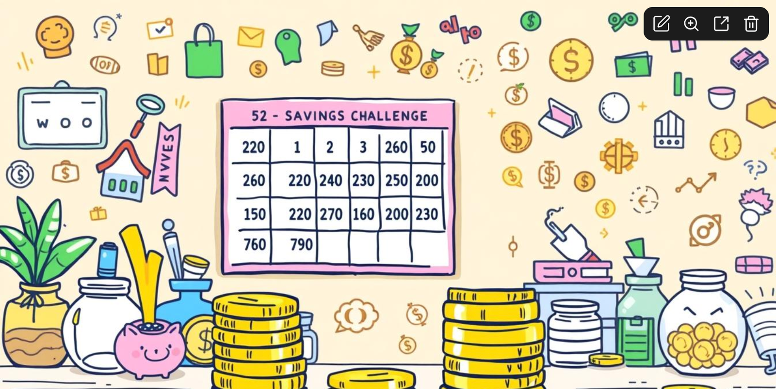 52 week savings challenge